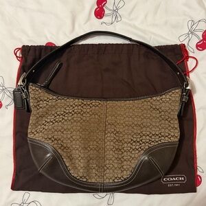 Vintage Coach Small Brown Shoulder Bag Coach 6026